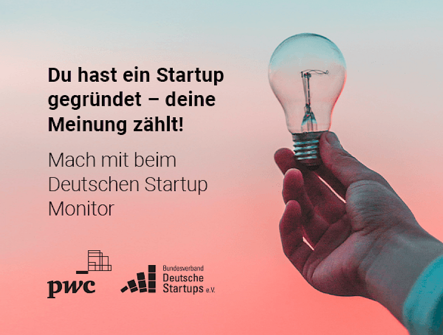 Umfrage für Deutschen Startup Monitor gestartet!