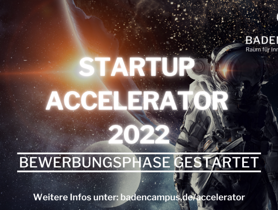 Start Bewerbungsphase BadenCampus Startup Accelerator
